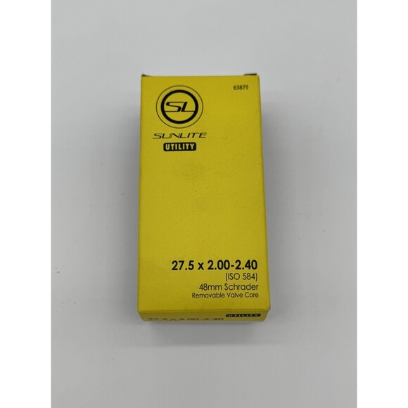 Sunlite Utili-T‎ Thorn Resistant Schrader Valve Tubes 27.5x2.00-2.40 SV - Picture 3 of 5